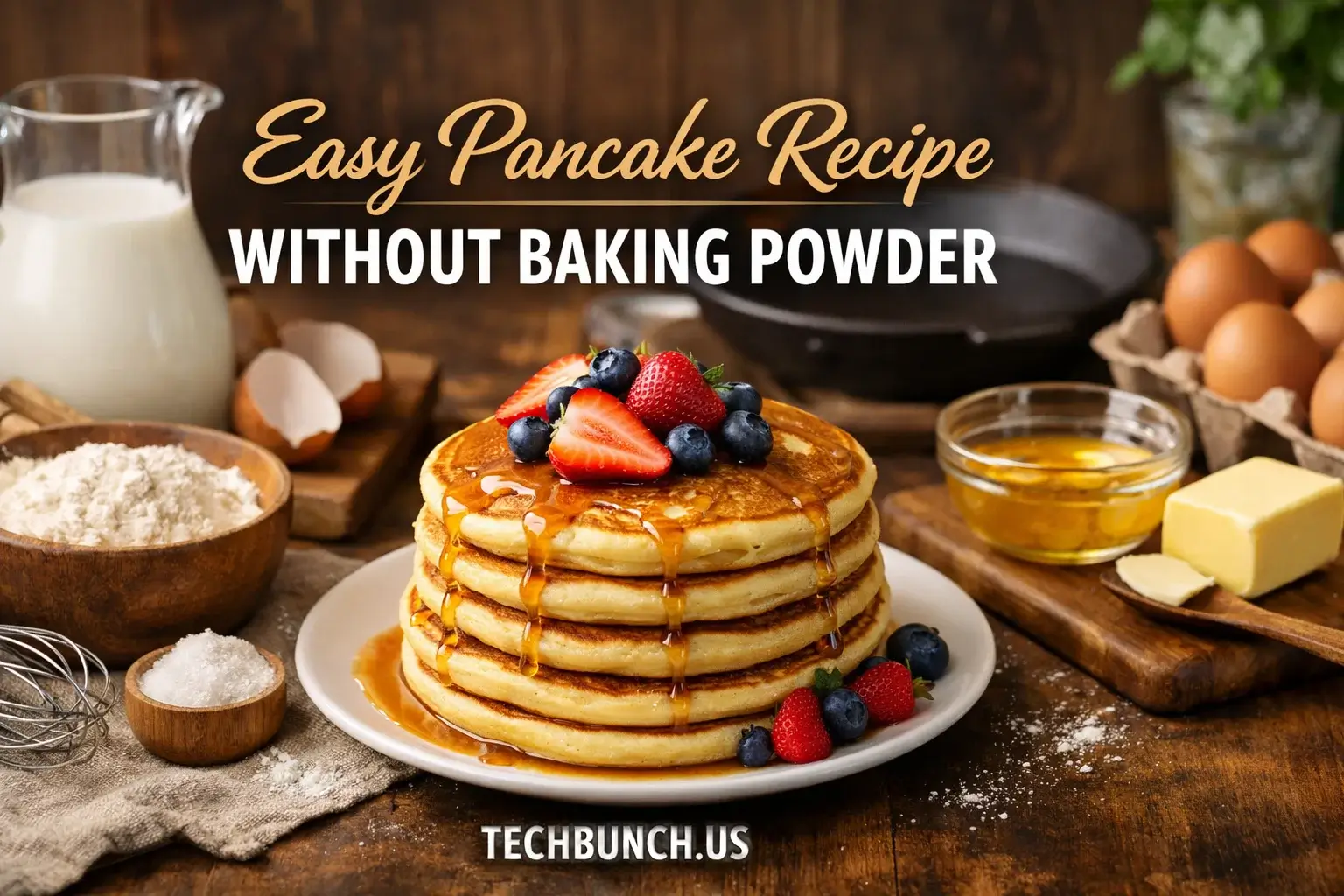 Easy Pancake Recipe Without Baking Powder